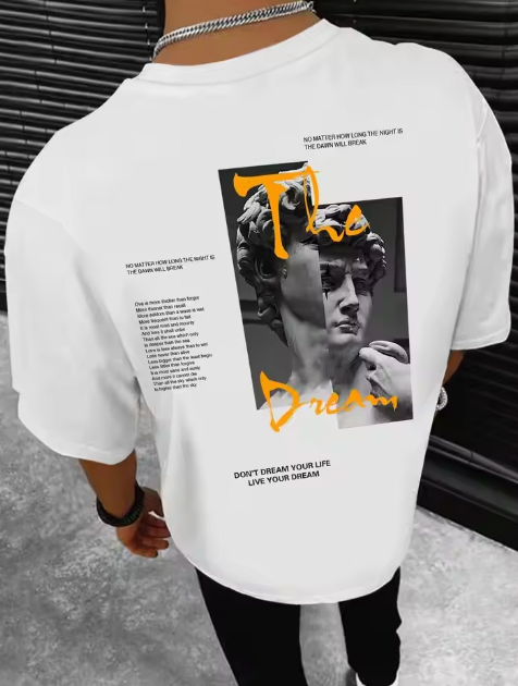 Don't Dream Your Life Live Your Dream Men Clothes Fashion Summer T-Shirt